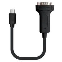 PremiumCord USB-C/COM (DE-9) redukce 0,2m černá - Kabely a redukce