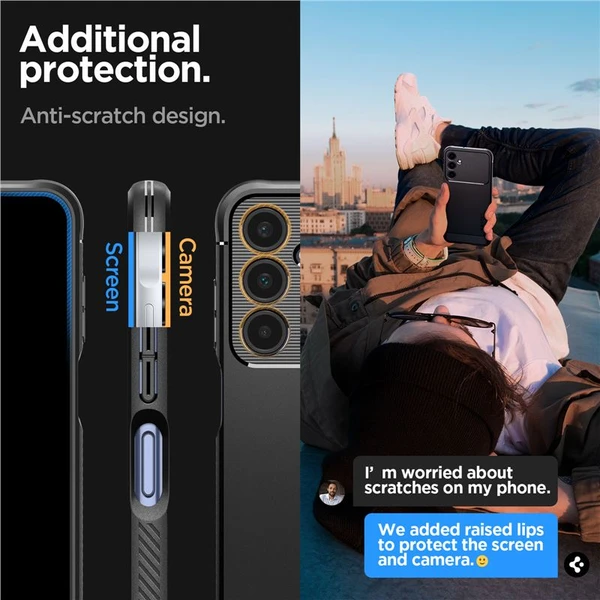 Spigen Rugged Armor kryt Samsung Galaxy A25 5G matně černý - Pouzdra - Obrázek G9V3000N01