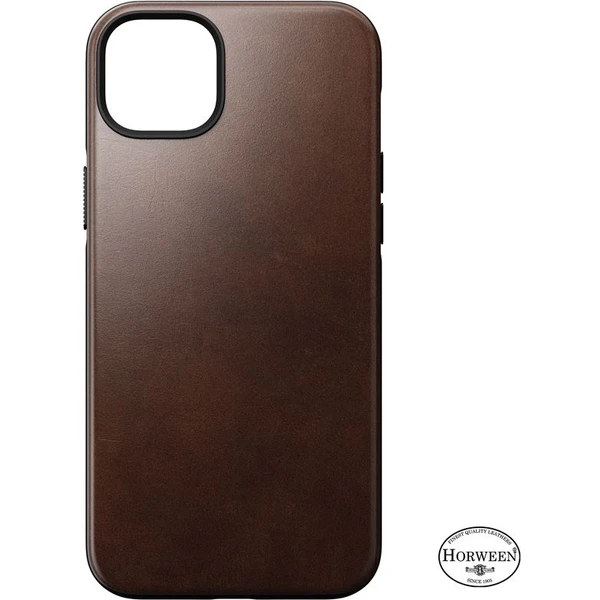 Nomad Modern Leather MagSafe Case iPhone 14 Plus tmavě hnědá - Pouzdra - Obrázek GA64700301