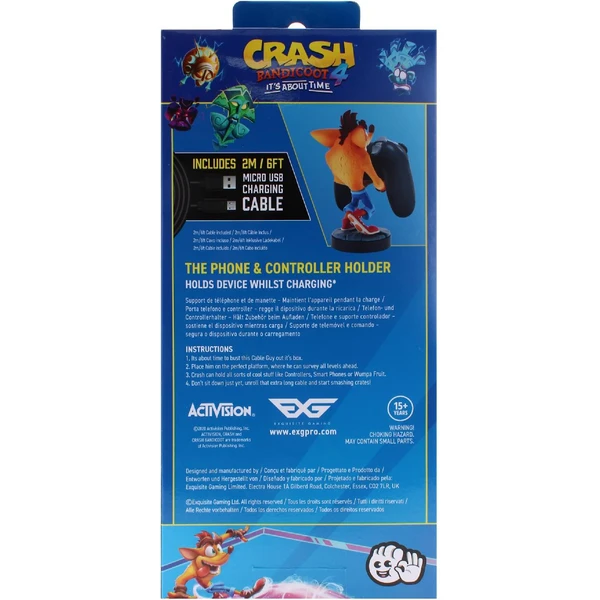 EXG Cable Guys Crash Bandicoot - Crash - Figurky - Obrázek GAM3G00101