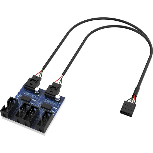 Akasa USB 2.0 interní HUB 1-4 (AK-CBUB64-30BK)