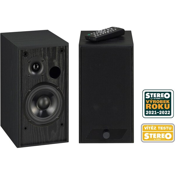 AQ M25 aktivní stereo reproduktory s BT černé Černá