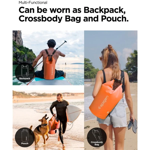 Spigen Aqua Shield WaterProof Dry Bag 20L + 2L A630 oranžový - Pouzdra - Obrázek GBN5000701