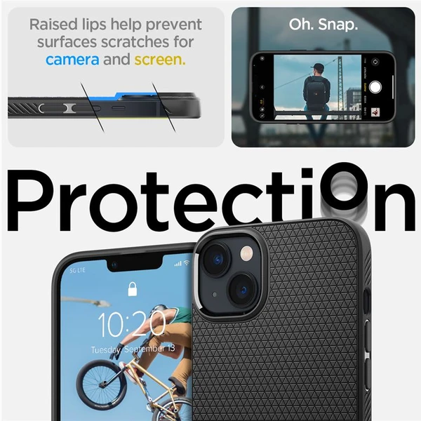Spigen Liquid Air kryt iPhone 14 černý - Pouzdra - Obrázek GC3H300401