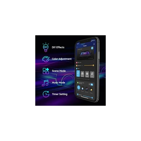 Govee Smart LED pásky do auta - RGBIC - Chytrá osvětlení - Obrázek GCH4000J01