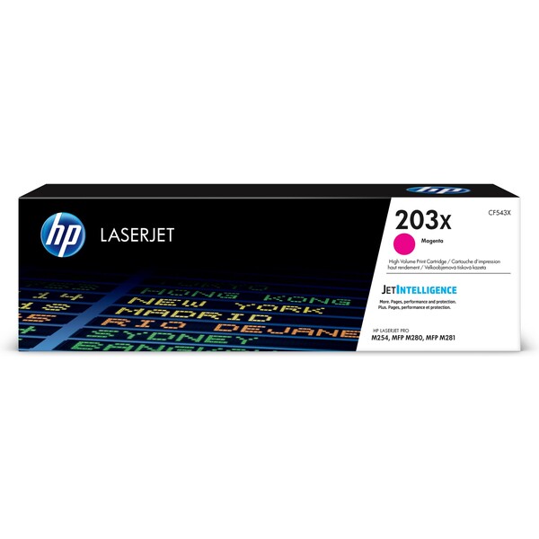 Toner HP CF543X, purpurová