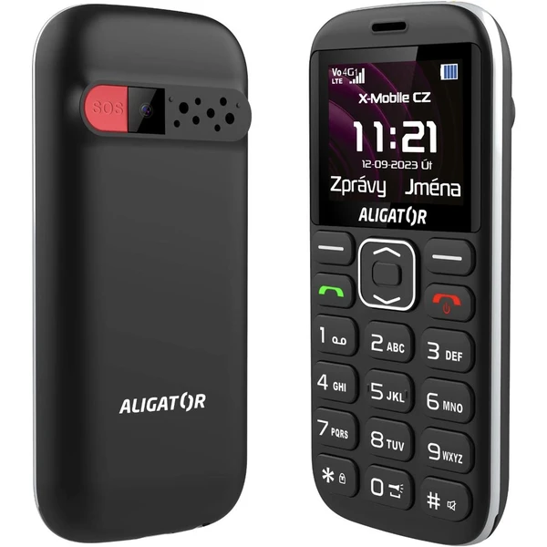 Aligator A720 4G Senior + nabíjecí stojánek černý - Mobilní telefony - Obrázek GDP0000L01