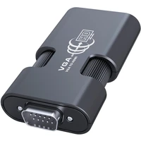 PremiumCord VGA + 3,5mm -> HDMI elektronická redukce černá - Kabely a redukce