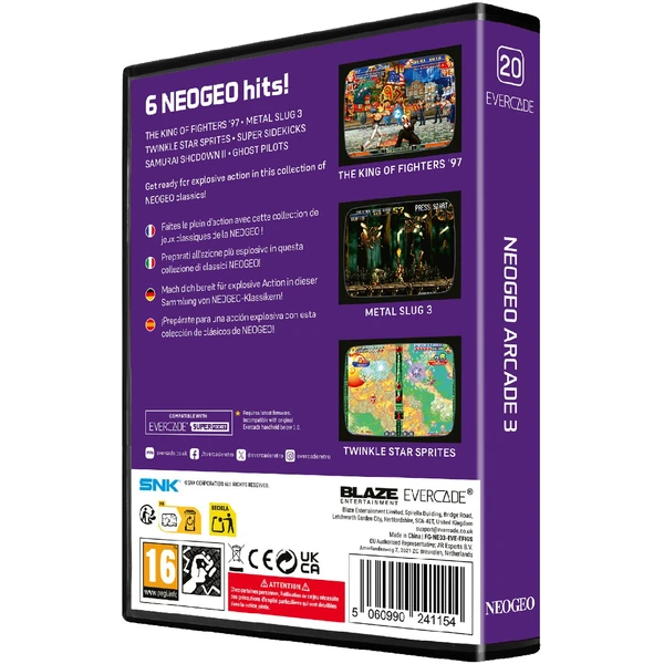 Evercade NEOGEO Arcade 3 - Hry pro Retro konzole - Obrázek GE4K000K01
