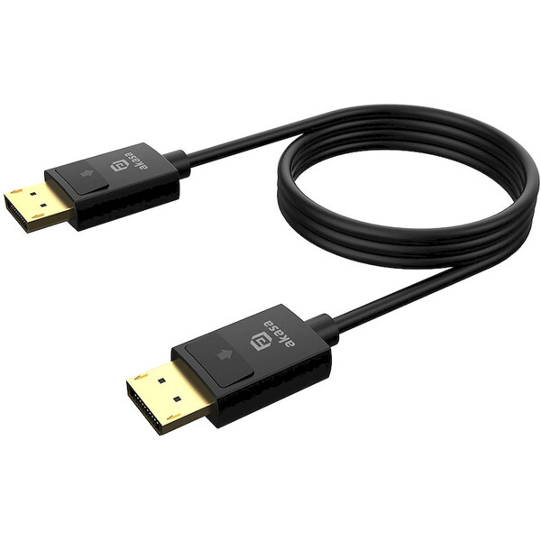 Akasa PROSLIM 8K DisplayPort kabel Černá