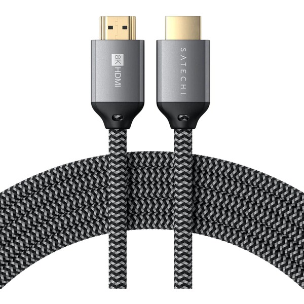 Opletený 2m kabel Satechi 8K Ultra HD High Speed HDMI - černý