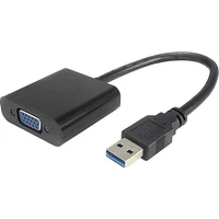 PremiumCord USB-A/VGA redukce černá - Kabely a redukce