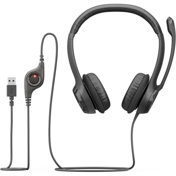 Logitech H390 sluchátka černá  - Sluchátka - Obrázek GETE000K01