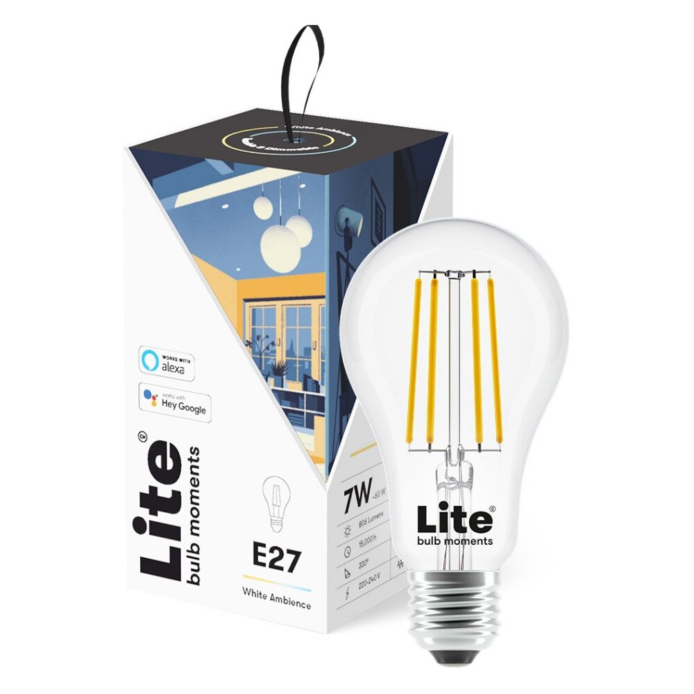 Lite bulb Moments White Ambience E27 (Google Home, Amazon Alexa)