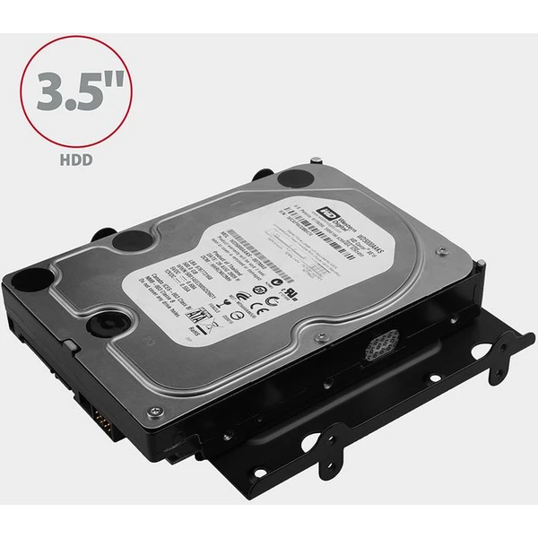 AXAGON RHD435 kovový rámeček pro 4x 2.5" nebo 2x 2.5" HDD/SSD a 1x 3.5" HDD do 5.25" pozice - Rámečky na disky - Obrázek GG7HF00101