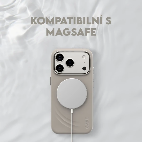 PanzerGlass® CARE Flow kryt s MagSafe Apple iPhone 17 Pro Vanilla - Pouzdra - Obrázek GIDH000K01