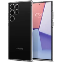 Spigen Liquid Crystal kryt Samsung Galaxy S22 Ultra čirý - Pouzdra