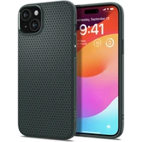 Spigen Liquid Air kryt iPhone 15 zelený - Pouzdra