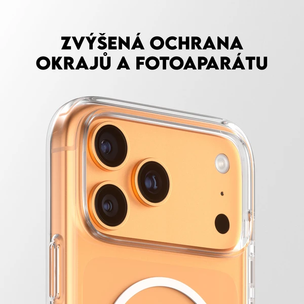 PanzerGlass® CARE Kickstand kryt s MagSafe Apple iPhone 17 Pro Max stříbrný/bílý - Pouzdra - Obrázek GJDH000K01