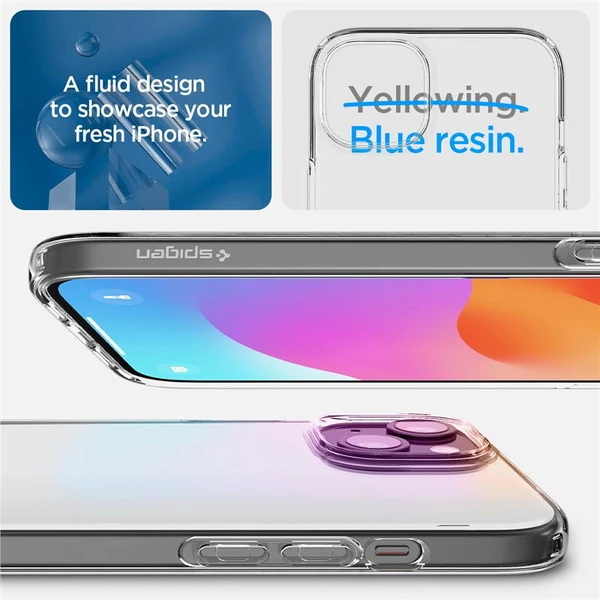Spigen Liquid Crystal kryt iPhone 15 čirý - Pouzdra - Obrázek GJY8000601
