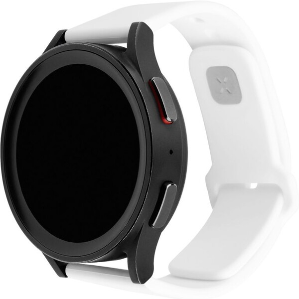FIXED set silikonových řemínků s Quick Release 20mm pro smartwatch bílý