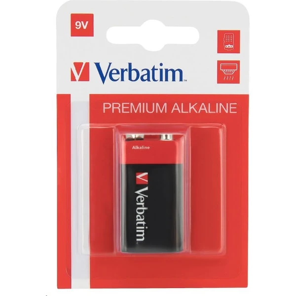 Verbatim alkalická baterie 9V,1x - Baterie - Obrázek GLPX000401