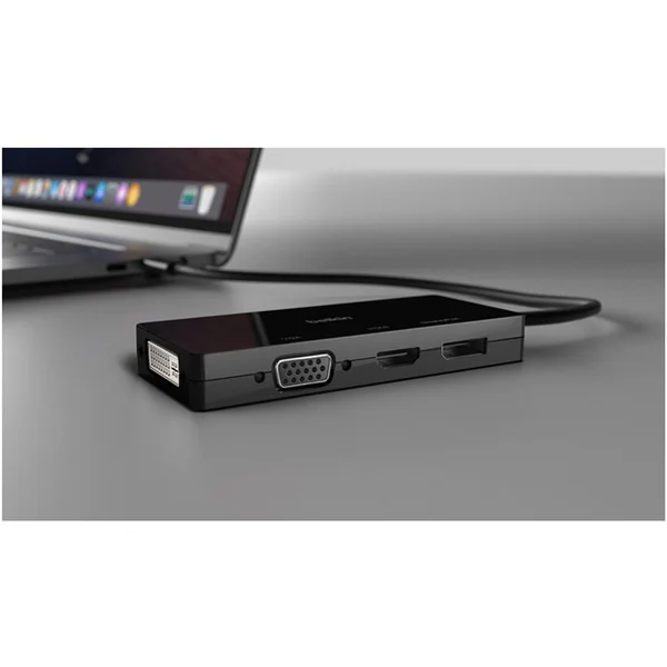 Belkin USB-C video adaptér HDMI, VGA, DVI, DisplayPort černý - USB huby - Obrázek GLVT200401