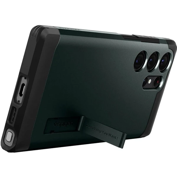 Spigen Tough Armor kryt Samsung Galaxy S23 Ultra zelený - Pouzdra - Obrázek GOSL300401