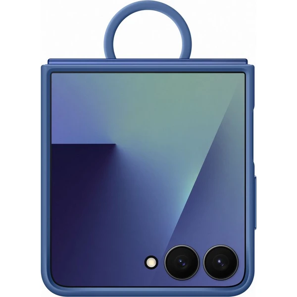 Samsung Ring Silicone Case ochranný kryt Galaxy Z Flip7 modrý - Pouzdra - Obrázek GPGE000K01