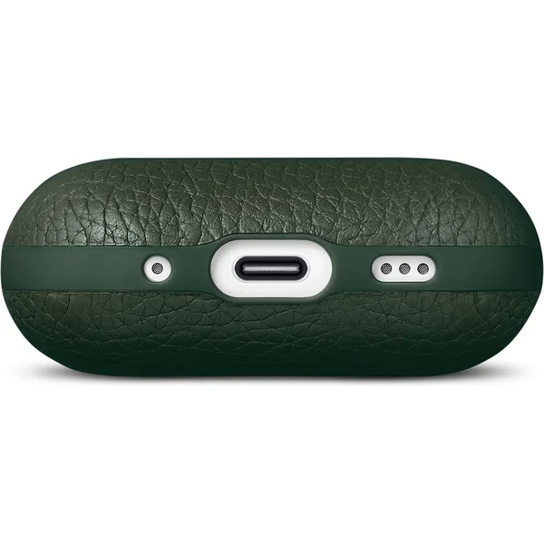 Woolnut Leather kožené pouzdro pro AirPods Pro 3. generace tmavě zelené - Pouzdra - Obrázek GQJI000K01