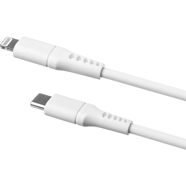 FIXED Liquid silicone USB-C/Lightning napájecí kabel 60W 0,5m bílý - Kabely a redukce - Obrázek GQS1000601
