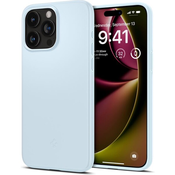 Spigen Thin Fit kryt iPhone 15 Pro bleděmodrý