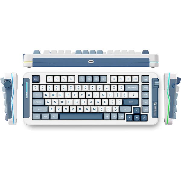 MCHOSE X75 bezdrátová klávesnice Navy Blue - Klávesnice - Obrázek GT9E000K01