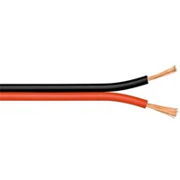 PremiumCord 2x 0,50mm2 nestíněná dvojlinka kabel 1m černý/červený - Kabely a redukce