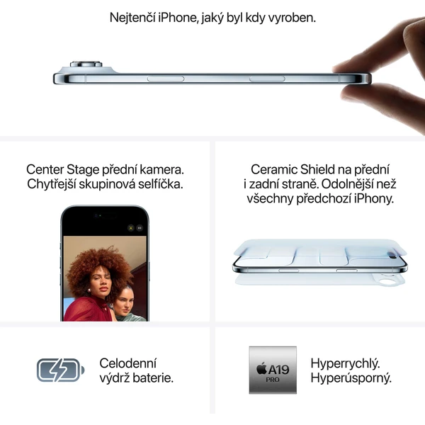 Apple iPhone Air 256GB vesmírně černý (Další) - Mobilní telefony - Obrázek GTMH000K01