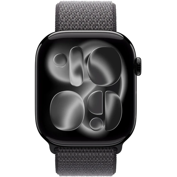 Apple Watch 49/46/45/44mm tmavě šedý provlékací sportovní řemínek XL - Řemínky - Obrázek GTWH000K01