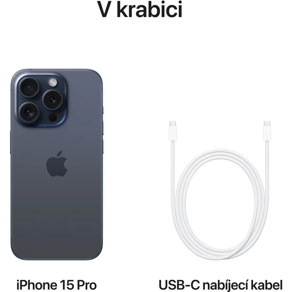 Apple iPhone 15 Pro 512GB modrý titan - Mobilní telefony - Obrázek GV39000601