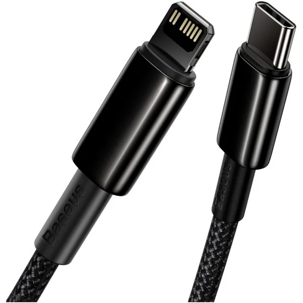 Baseus Tungsten Gold USB-C/Lightning napájecí kabel 20W 1m černý - Kabely a redukce - Obrázek GVKGF00101