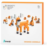 PIXIO Orange Animals magnetická stavebnice - Chytré hračky