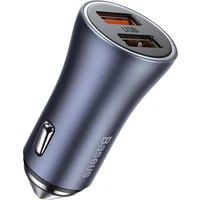 Baseus Golden Contactor Pro 40W USB-C nabíječka do auta šedá - Nabíječky