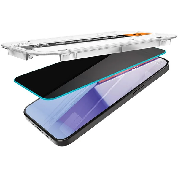 Spigen Glass tR EZ Fit Privacy 2 Pack tvrzené sklo iPhone 15 Pro Max čiré - Ochranné folie a skla - Obrázek GYY8000601