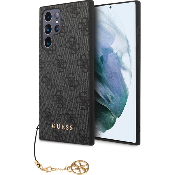 Guess 4G Charms Samsung Galaxy S24 Ultra šedé Šedá