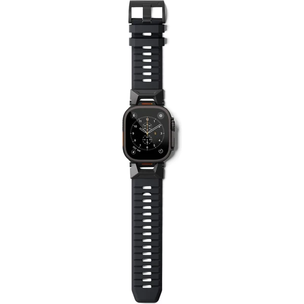Epico Rubber Pro řemínek s nerezovým zapínáním pro Apple Watch 49/46/45/44/42mm černý - Řemínky - Obrázek GZMJ000K01