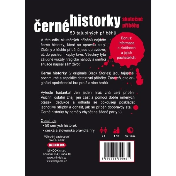 Černé historky: Skutečné příběhy - Karetní hry - Obrázek H025000O01