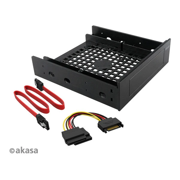 Akasa adaptér pro 3,5" HDD do 5,25" vč. kabelů (AK-HDA-12) - Rámečky na disky - Obrázek H05X600301