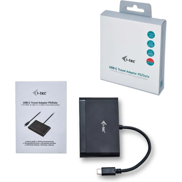 i-tec USB-C HDMI Travel Adapter PD/Data - Dokovací stanice - Obrázek H08B000501