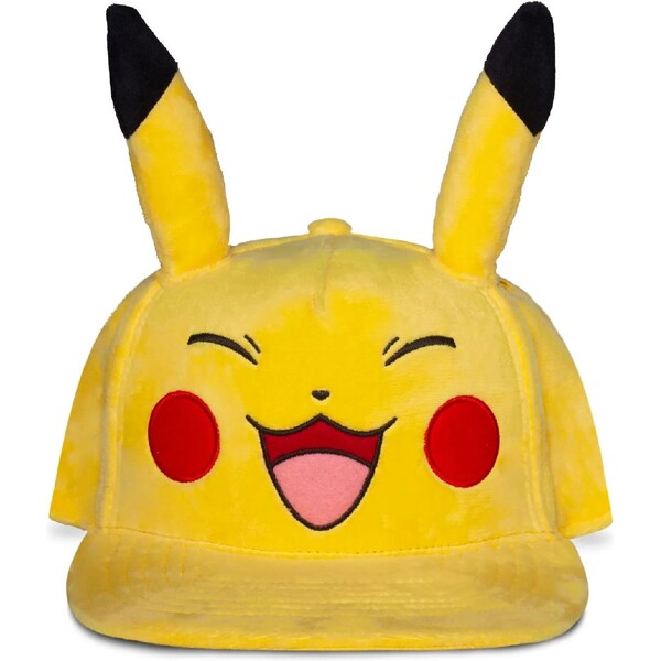 Difuzed Kšiltovka Pokémon - Happy Pikachu Plush Žlutá