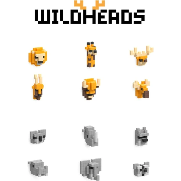 PIXIO Voxart - Wildheads - Grey Edition, Smart Pixel - Chytré hračky - Obrázek H16F000J01