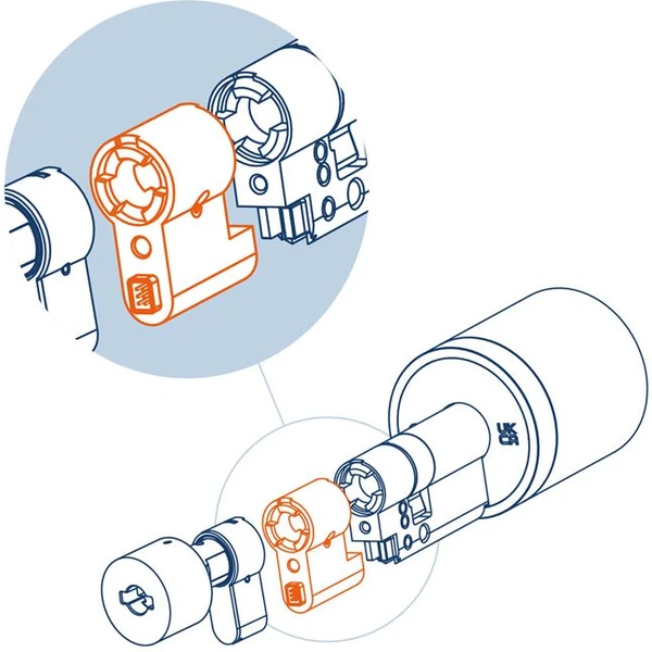 Netatmo Doorlock extension (50mm) sada pro úpravu délky chytrého zámku - Chytré zámky - Obrázek H1D5000O01