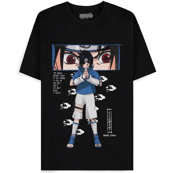 Difuzed tričko Naruto Sasuke Černá